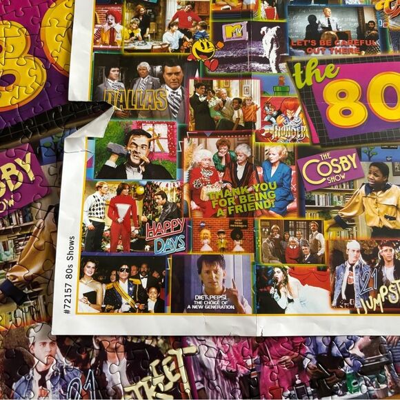 Jigsaw Puzzle 80s Nostalgia TV Time 1000 Pieces - Picture 8 of 11
